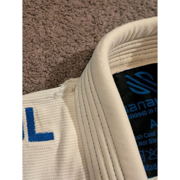 Sanabul Essential BJJ Jiu Jitsu Gi White Adult Size A0 MMA - Picture 3 of 7